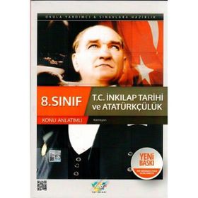8. Sınıf T.C. İnkılap Tarihi ve Atatürkçülük Konu Anlatımlı Derviş Ünlü FDD Yayınları