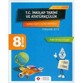 8. Sınıf T.C. İnkılap Tarihi Ve Atatürkçülük Konu Özetli Soru Bankası-Sonuç Yayınları