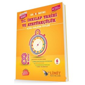8. Sınıf T.C. İnkılap Tarihi ve Atatürkçülük Kronometre Konu Anlatım Föyleri-Limit Yayınları