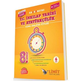 8. Sınıf T.C. İnkılap Tarihi ve Atatürkçülük Kronometre Konu Anlatım Föyleri-Limit Yayınları