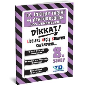 8. Sınıf T. C. İnkılap Tarihi ve Atatürkçülük LGS Denemeleri Kollektif Tandem Yayınları