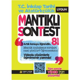8. Sınıf T.C. İnkılap Tarihi Ve Atatürkçülük Mantıklı Son Test-Sadık Uygun Yayınları