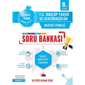 8. Sınıf T.C. İnkılap Tarihi ve Atatürkçülük Mavi Soru Bankası-Nartest Yayınları