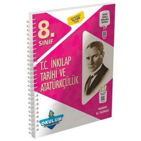 8. Sınıf T.C. İnkılap Tarihi ve Atatürkçülük Okulum Akıllı Defteri-Murat Yayınları