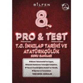 8. Sınıf T.C. İnkılap Tarihi ve Atatürkçülük ProTest Soru Bankası-Bilfen Yayıncılık