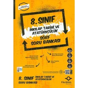 8. Sınıf T.C. İnkılap Tarihi ve Atatürkçülük Soru Bankası Fikribilim Yayınları