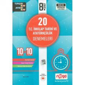 8. Sınıf T.C. İnkılap Tarihi ve Atatürkçülük Soru Bankası-Nego Yayınları