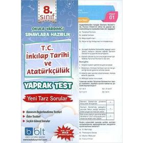 8. Sınıf T.C. İnkılap Tarihi ve Atatürkçülük Yaprak Test-Bulut Eğitim
