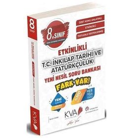 8. Sınıf T.C. İnkılap Tarihi ve Atatürkçülük Yeni Nesil Etkinlikli Fark Var Soru Bankası-Koray Varol Yayınları