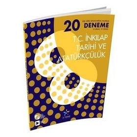 8. Sınıf T.C. İnkılap Ve Atatürkçülük 20 Deneme - 5 Yıldız Yayınları