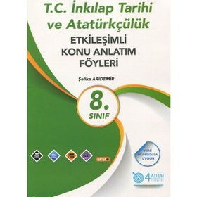 8. Sınıf TC İnkılap Tarihi Konu Anlatım Föyü 4 Adım Yayınları