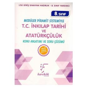 8. Sınıf TC İnkılap Tarihi ve Atatürkçülük Konu Anlatımı ve Soru Çözümü Karekök Yayınları