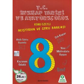 8. Sınıf Tc İnkılap Tarihi ve Atatürkçülük Konu Özetli Alıştırma ve Soru Bankası - Örnek Akademi Yayınları