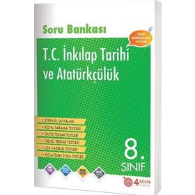 8. Sınıf TC İnkılap Tarihi ve Atatürkçülük Soru Bankası - 4 Adım Yayınları