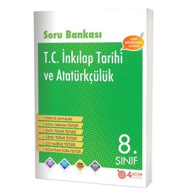 8. Sınıf TC İnkılap Tarihi ve Atatürkçülük Soru Bankası - 4 Adım Yayınları