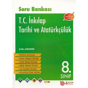 8. Sınıf TC İnkılap Tarihi ve Atatürkçülük Soru Bankası - 4 Adım Yayınları