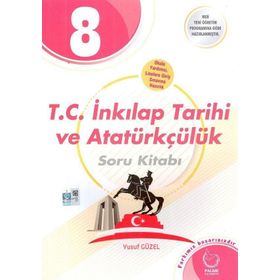 8 Sınıf TC İnkılap Tarihi ve Atatürkçülük Soru Kitabı Palme Yayınları