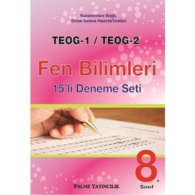 8. Sınıf TEOG 1 TEOG 2 Fen Bilimleri 15 li Deneme Seti - kollektif