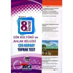 8. Sınıf TEOG Din Kültürü ve Ahlak Bilgisi Çek Kopart Yaprak Test - kollektif