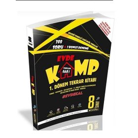 8. Sınıf Tüm Dersler 1. Dönem Evde Kamp Tekrar Kitabı-Startfen Yayınları