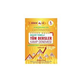 8. Sınıf Tüm Dersler 1. Dönem Motivasyon 4'lü Kamp Denemesi - Omage Yayınları
