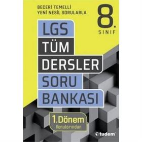 8. Sınıf Tüm Dersler 1. Dönem Soru Bankası Tudem Yayınları