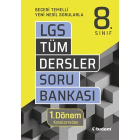 8. Sınıf Tüm Dersler 1. Dönem Soru Bankası Tudem Yayınları