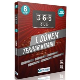 8. Sınıf Tüm Dersler 365 Gün 1. Dönem Tekrar Kitabı - Gezegen Yayıncılık