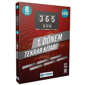 8. Sınıf Tüm Dersler 365 Gün 1. Dönem Tekrar Kitabı - Gezegen Yayıncılık
