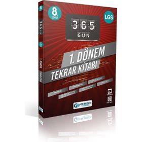 8. Sınıf Tüm Dersler 365 Gün 1. Dönem Tekrar Kitabı - Gezegen Yayıncılık