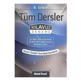 8.Sınıf Tüm Dersler Kılavuz Deneme Bloktest Yayınları