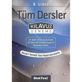 8.Sınıf Tüm Dersler Kılavuz Deneme Bloktest Yayınları
