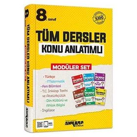 8.sınıf Tüm Dersler Konu Anlatımlı Modüler Set Ankara Yayıncılık