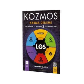 8. Sınıf Tüm Dersler Kozmos LGS Karma 3'lü İlk Dönem Deneme - Hız Yayınları