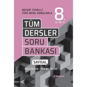 8.Sınıf Tüm Dersler Sayısal Soru Bankası Tudem Yayınları - Ders Kitapları