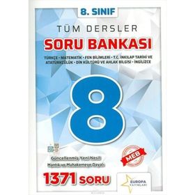 8. Sınıf Tüm Dersler Soru Bankası-Europa Yayınları