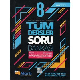 8.Sınıf Tüm Dersler Soru Bankası - Martı Yayınları