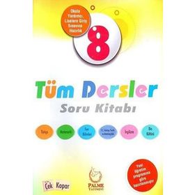 8. Sınıf Tüm Dersler Soru Kitabı Palme Yayınları