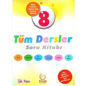 8. Sınıf Tüm Dersler Soru Kitabı Palme Yayınları