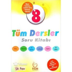 8. Sınıf Tüm Dersler Soru Kitabı Palme Yayınları