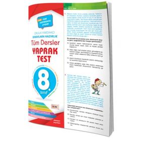 8. Sınıf Tüm Dersler Yaprak Test Element Yayınları