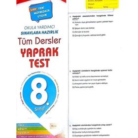 8. Sınıf Tüm Dersler Yaprak Test Element Yayınları