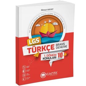 8. Sınıf Türkçe 1. Dönem Lgs Branş Deneme Çanta Yayınları