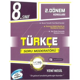 8. Sınıf Türkçe 1. ve 2. Dönem Konuları Soru Moderatörü - Mobil Yayınları