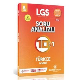 8. Sınıf Türkçe 10 + 1 Soru Analizli Deneme Puan Yayınları