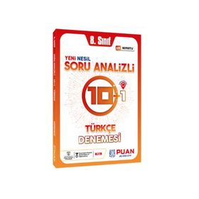 8. Sınıf Türkçe 10 + 1 Soru Analizli Deneme Puan Yayınları