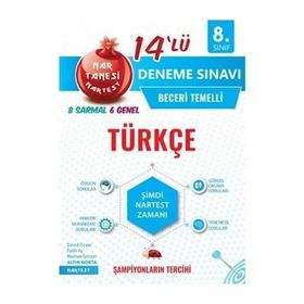 8. Sınıf Türkçe 14'lü Deneme Sınavı - Nartest Yayınları