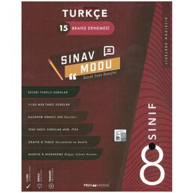 8. Sınıf Türkçe 15 Branş Denemesi - Pruva Akademi Yayınları+Türkçe Deneme Azza Yayıyları