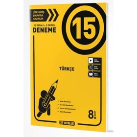 8. Sınıf Türkçe 15 Branş Denemesi - Pruva Akademi Yayınları+Türkçe Deneme Azza Yayıyları
