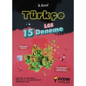 8. Sınıf Türkçe 15 Deneme - Aydın Yayınları